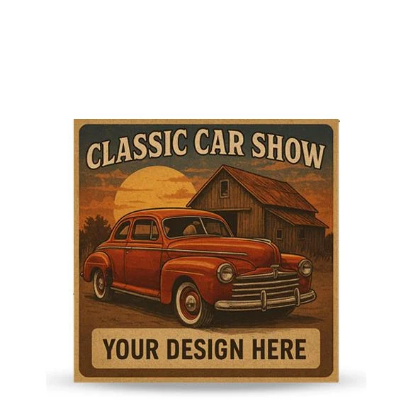 Dash Plaques: 3x3" Custom Art, Process Color CMYK 1