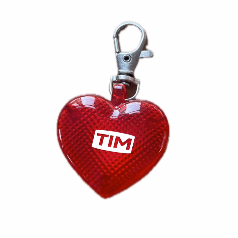 Blinking Heart Light Keychain
