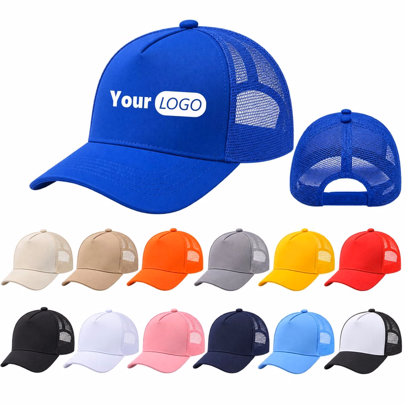 Cotton 5 Panel Breathable Mesh Baseball Cap
