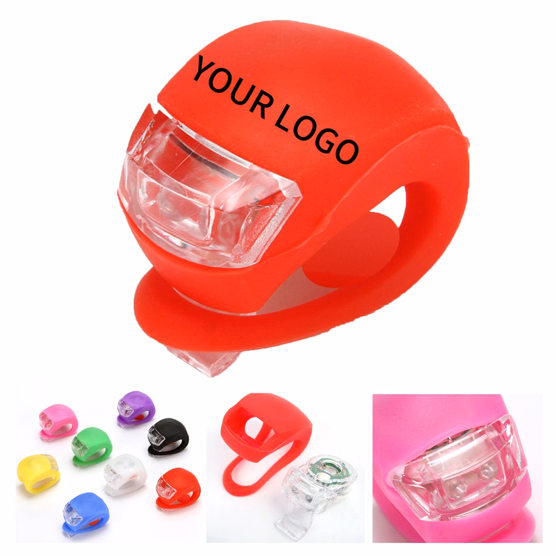 Silicone Bicycle Frog Shape LED Safety Light With Strap