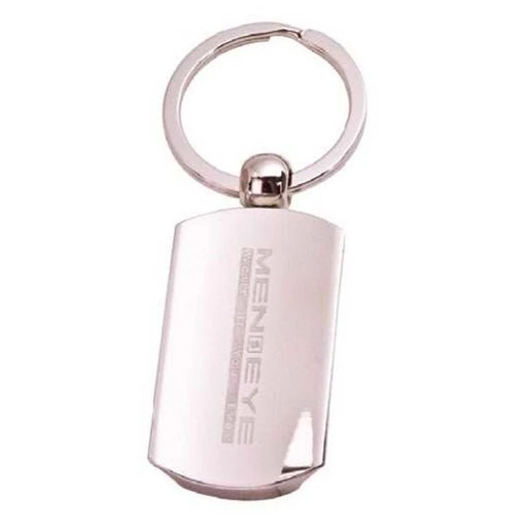 Die Cast Zinc Keychain- Rectangle Raised - 54.2Mmx26.2Mmx5.6Mm 1