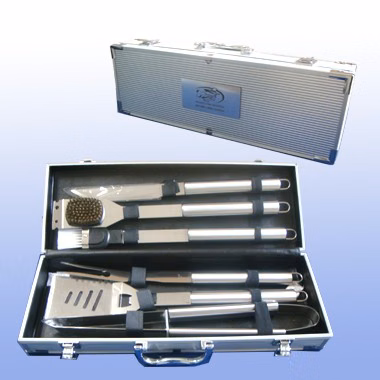 6 PC UTENSILS STAINLESS BARBEQUE SET