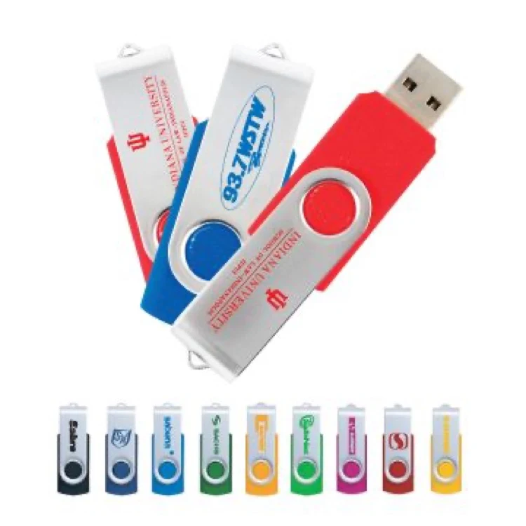 Rotatable USB Flash Drive (2GB) 1