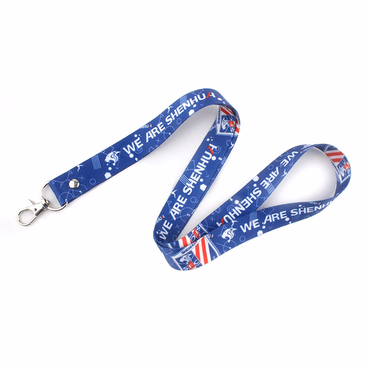 3/8" Custom Silkscreen Lanyards, Flat Ribbed PolyesRTVM