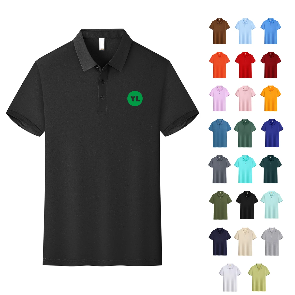 Men's Quick-Dry Polo Shirt - Fine Texture Finish 1