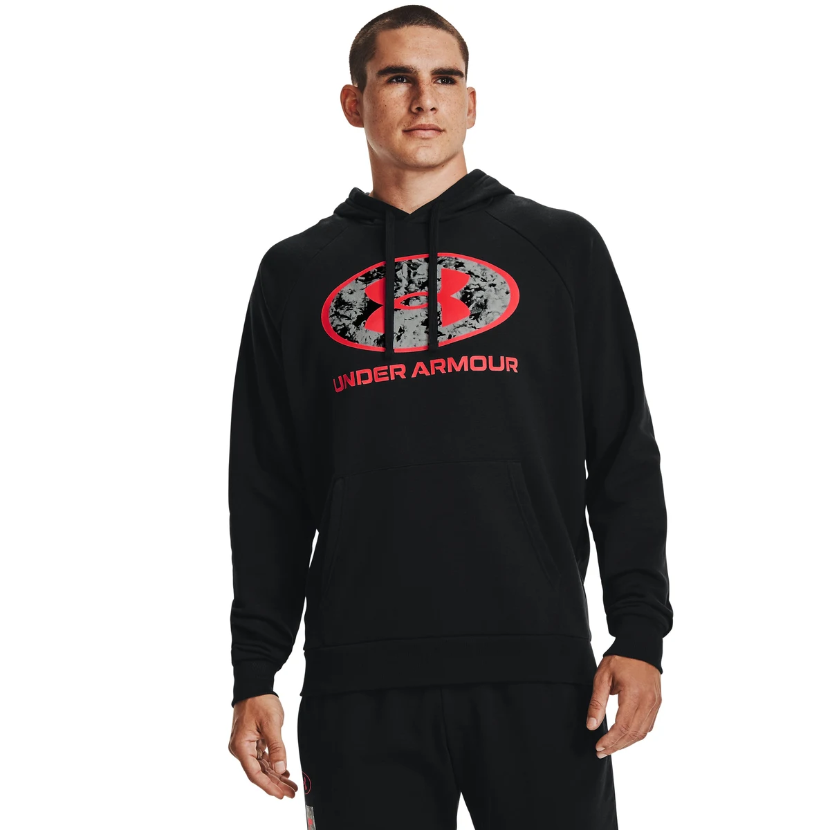 Men's UA Rival Fleece Cloud Fill Hoodie, custom hoodie or sweatshirt with logo imprint 1