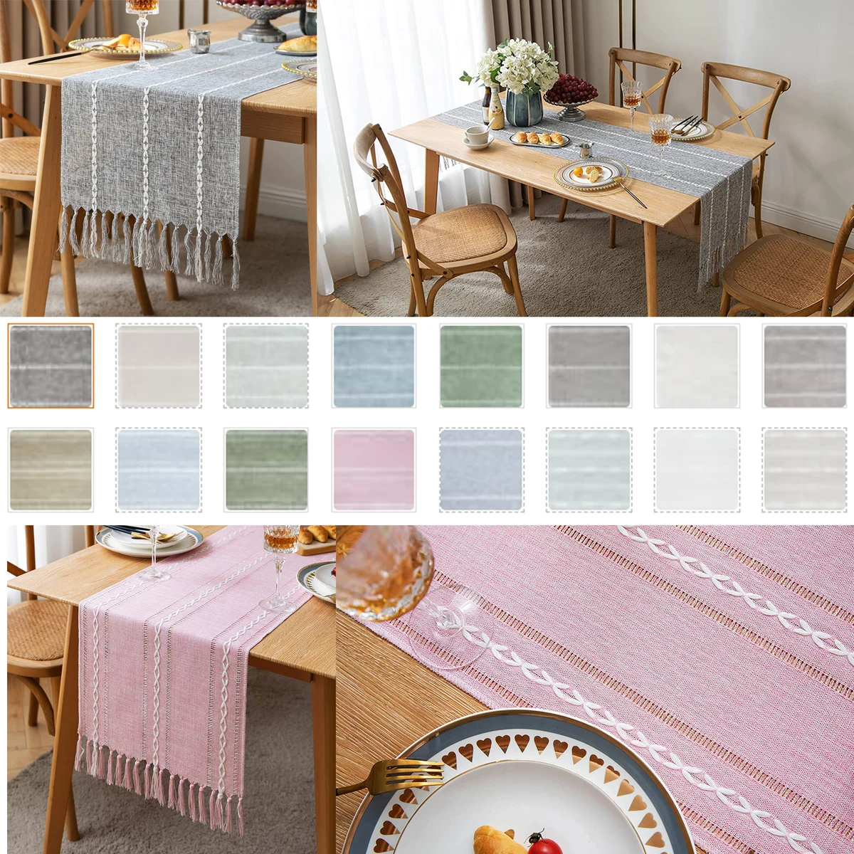 13 x 36 Inches Farmhouse Table Runner 1