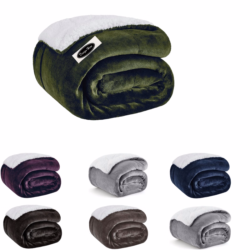 Premium Fuzzy Plush Throw Blanket for Year-Round Warmth