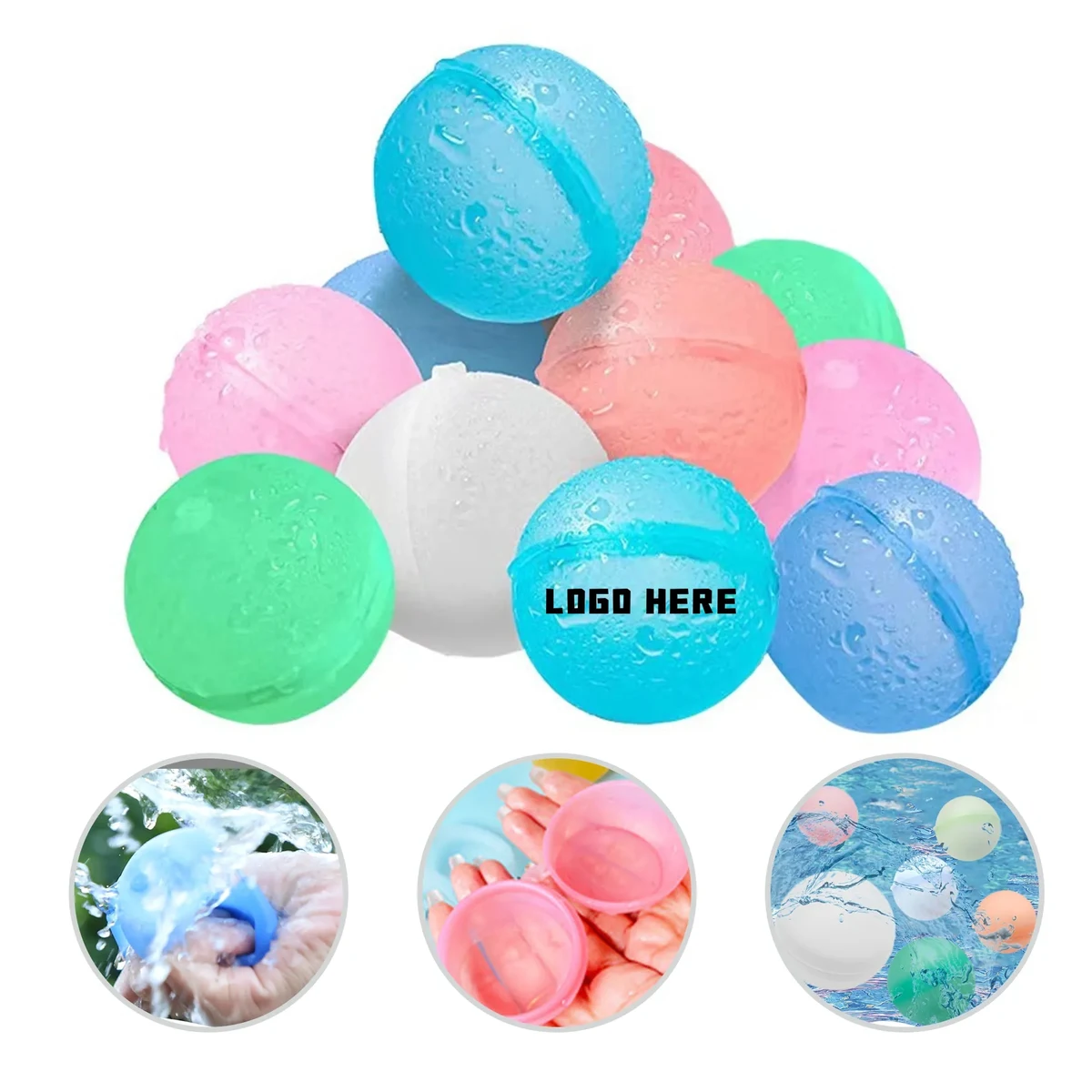 Reusable Water Balloons Summer Bombs Silicone Toys 1
