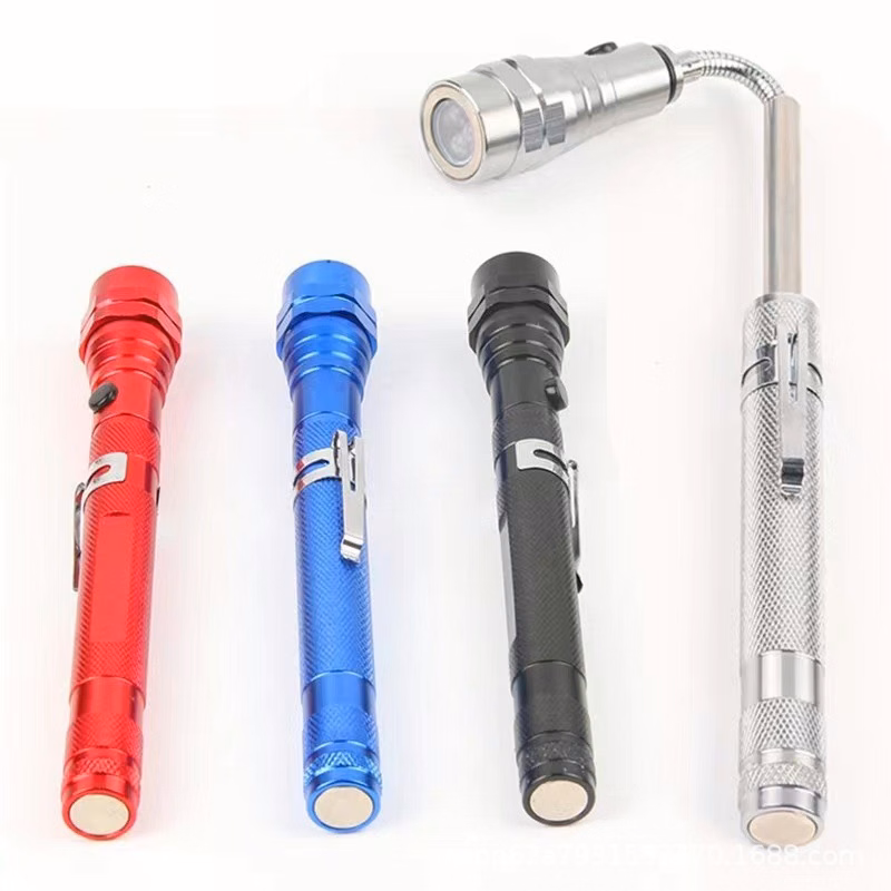 LED Telescopic Flexible Extensible Magnetic Flashlight