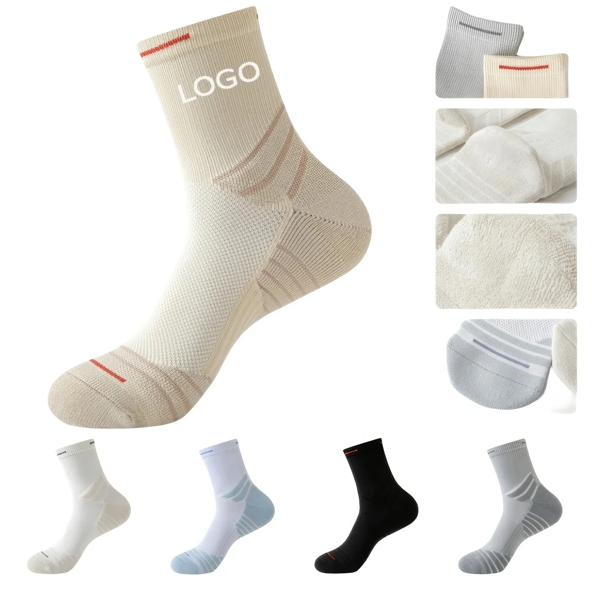 Thickened Medium Tall Professional Basketball Socks 1