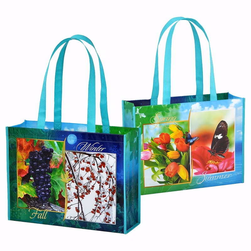 Ultimate Full-Color Laminated Promotional Tote Bag 15"x 11.5"x 5"