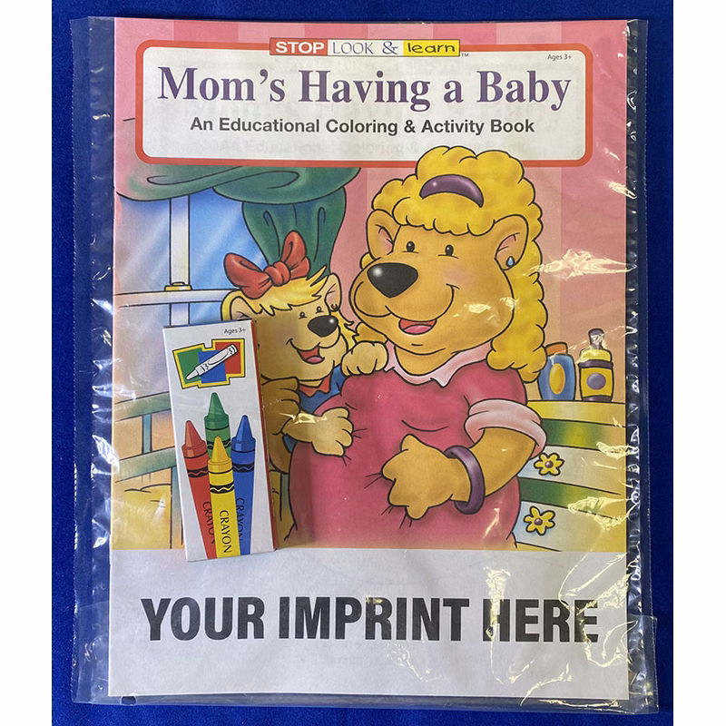 COLORING SET - Mom's Having A Baby Coloring Book Fun Pack