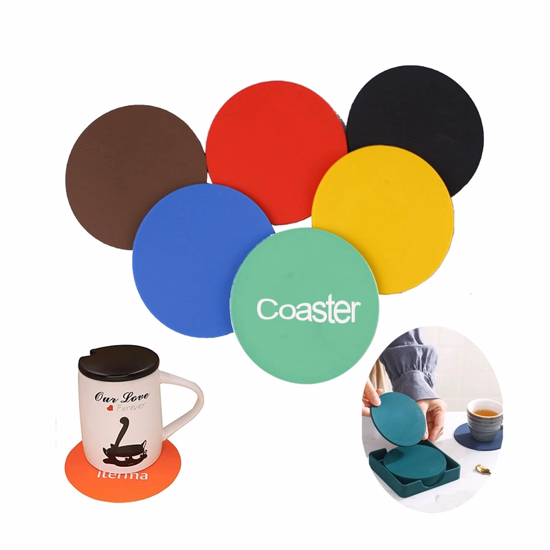 Round Rubber Coaster