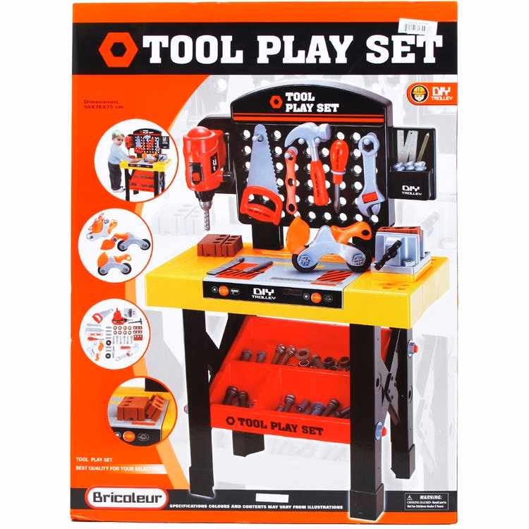 Tool Play Set with Work Bench 30"