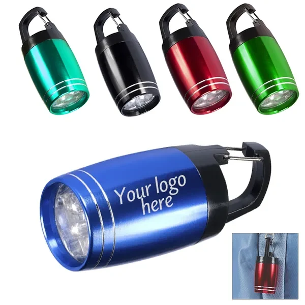 6 LED Baby Barrel Torch with Carabiner 1