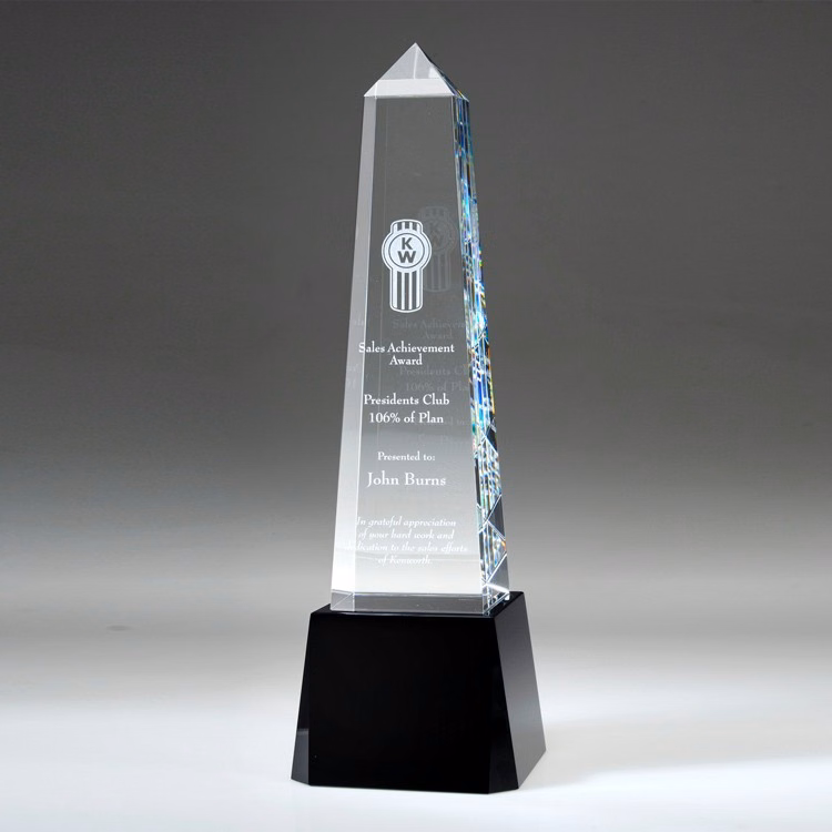 10" Crystal Award-Obelisk_D147CA
