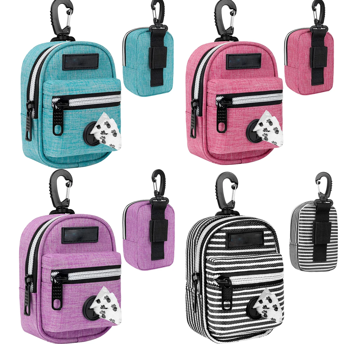 Dog Waste Bag Dispenser with Clip for Leash and Belt 1
