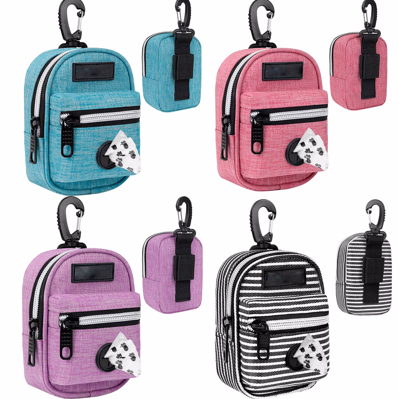 Dog Waste Bag Dispenser with Clip for Leash and Belt