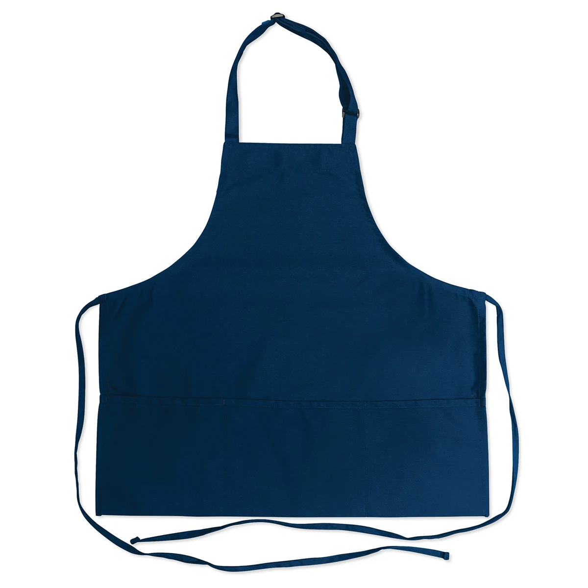 Navy Three Pocket Adjustable Bib Apron 1