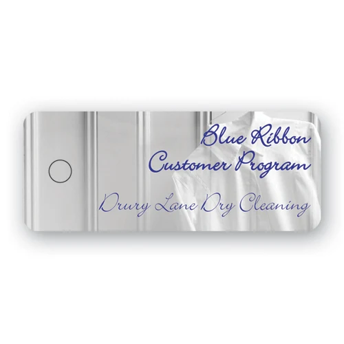 USA Made Thermal Laminated Loyalty Card Keytag (1"x2.5") Rectangle 1