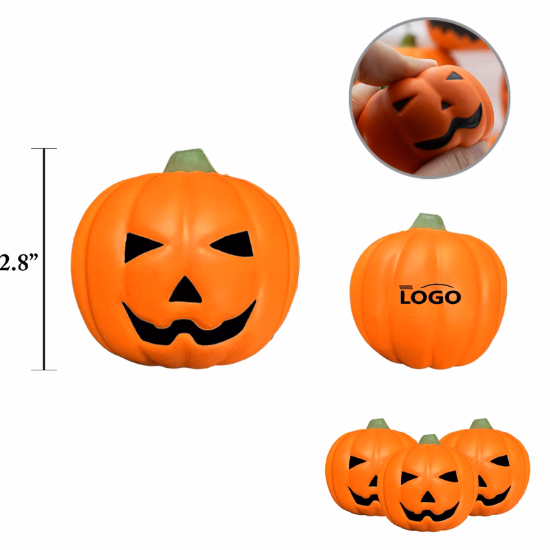 MOQ100 PU Pumpkin Stress Balls
