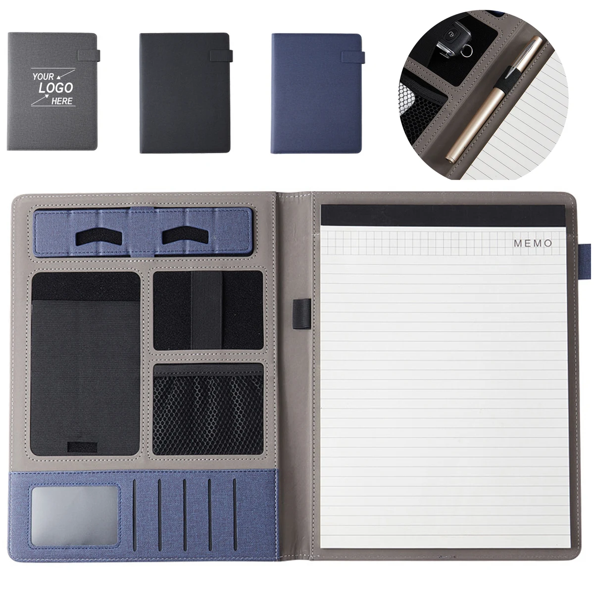 A4 Leather Portfolio Binder for Professionals 1