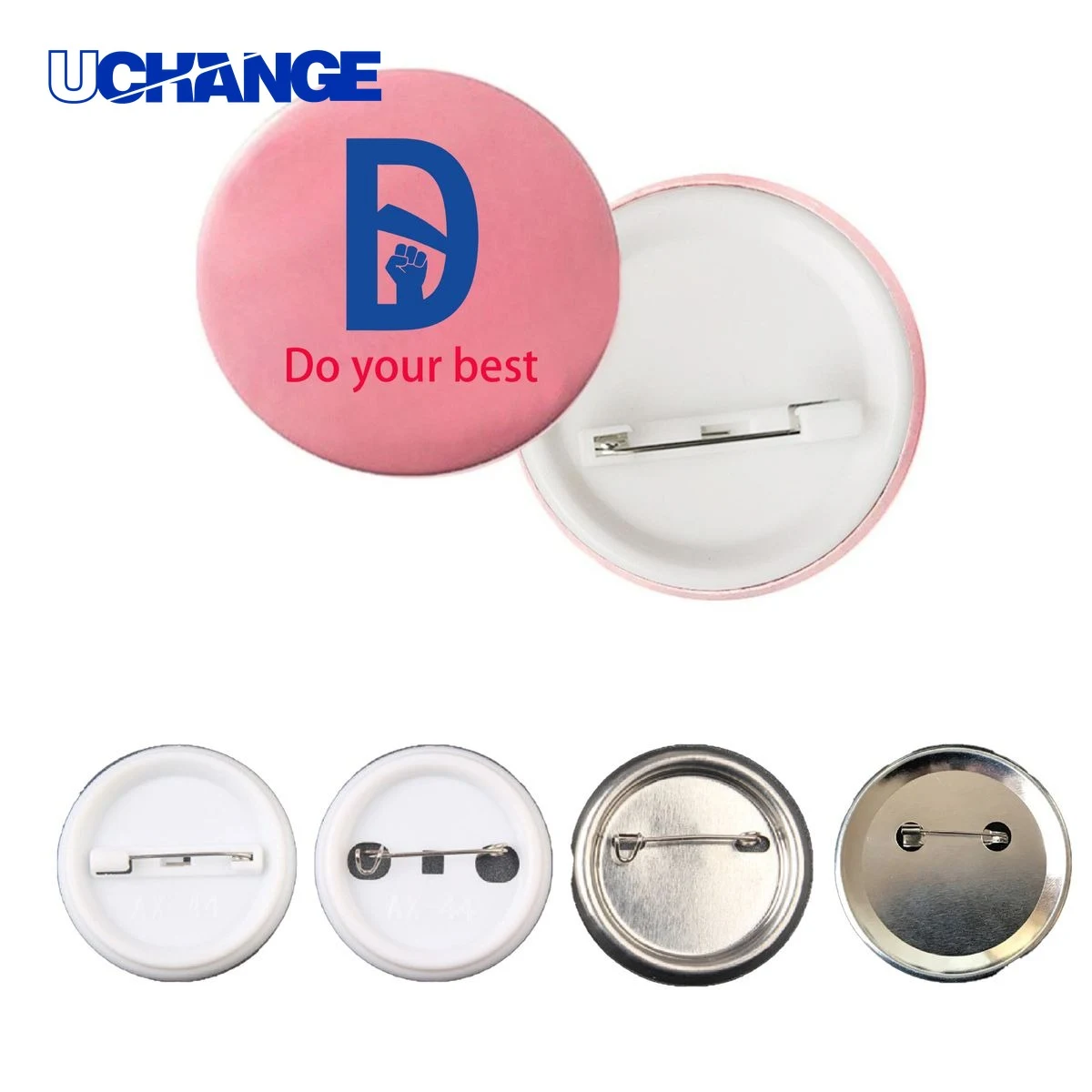 Unisex Round Button Badge Pin 1