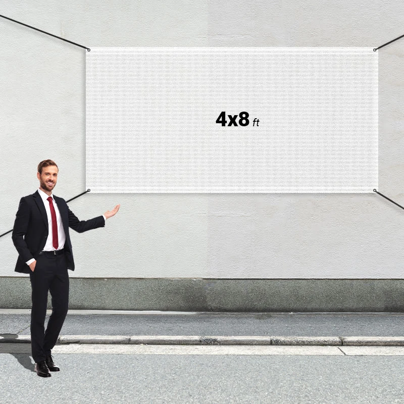Custom 4' X 8' Mesh Banners 1