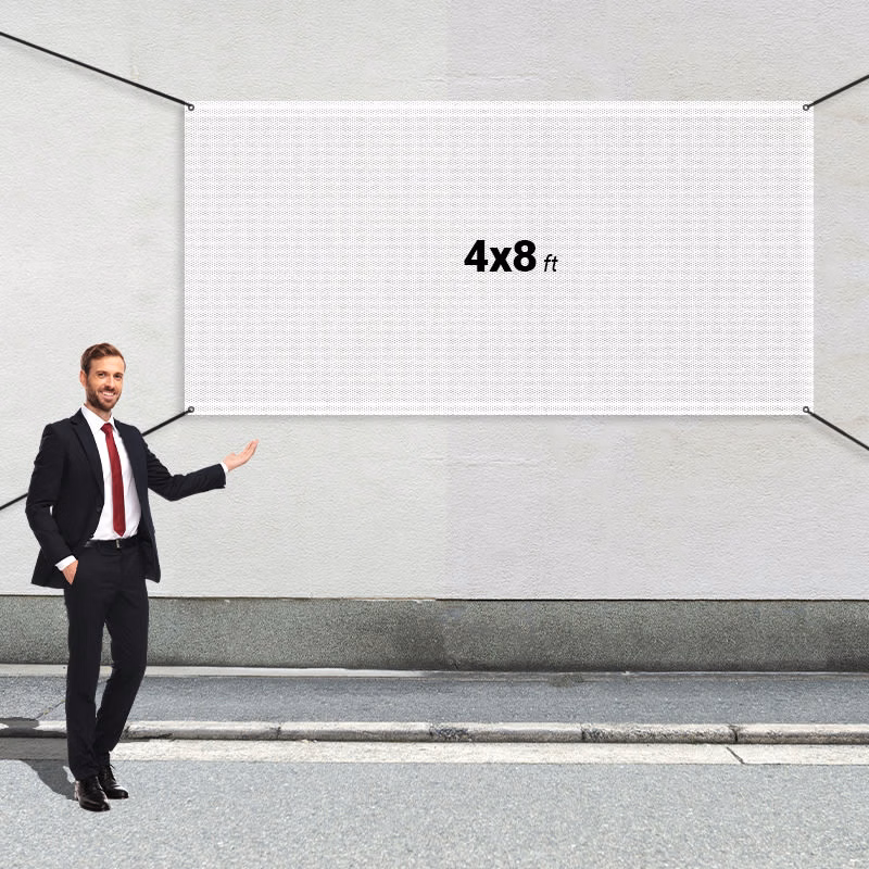 Custom 4' X 8' Mesh Banners