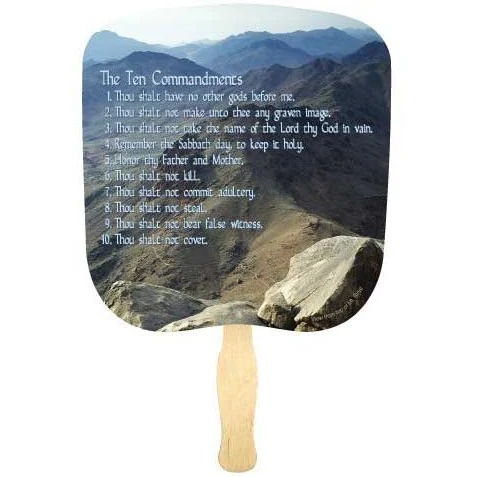 The Ten Commandments Stock Religious & Inspirational Fan 1