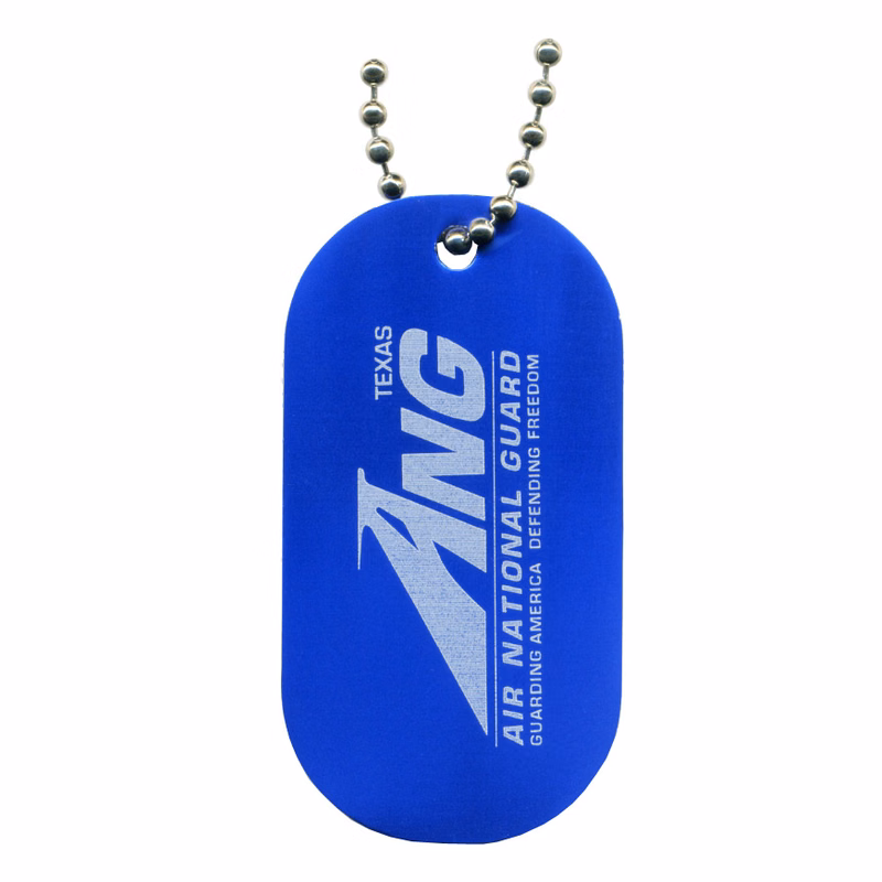 Aluminum Dog Tag (Anodized) with 23" Ball Chain