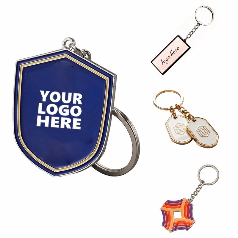 MOQ100 Custom Metal Keychain Pendant Accessory