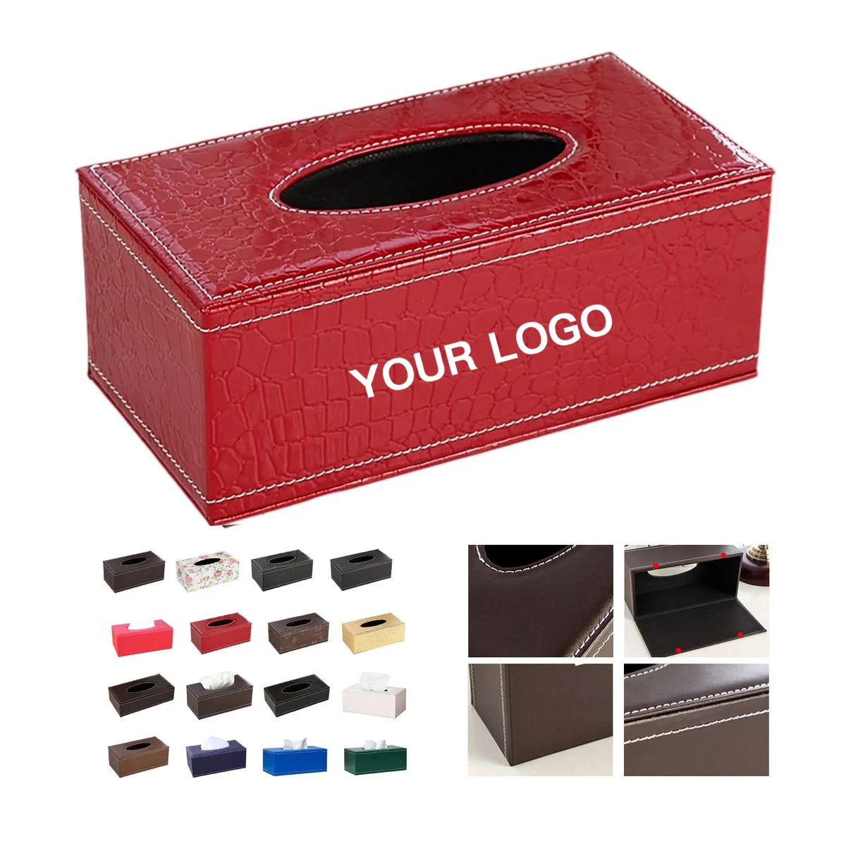 Car Tissue Box with Logo Printing 1