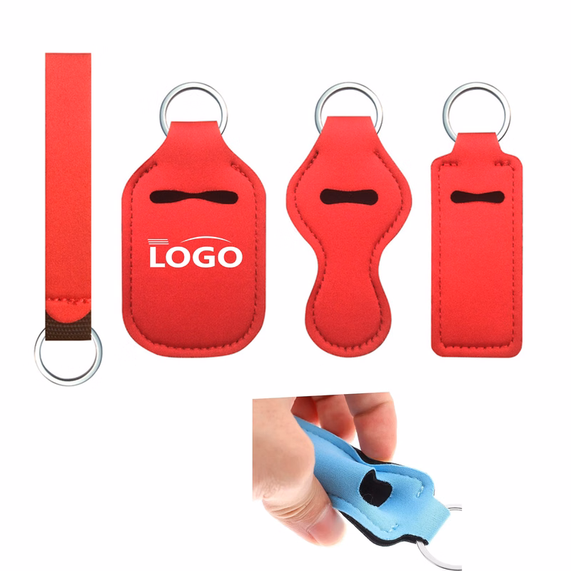 Neoprene Keychain Holder for Lip Balm