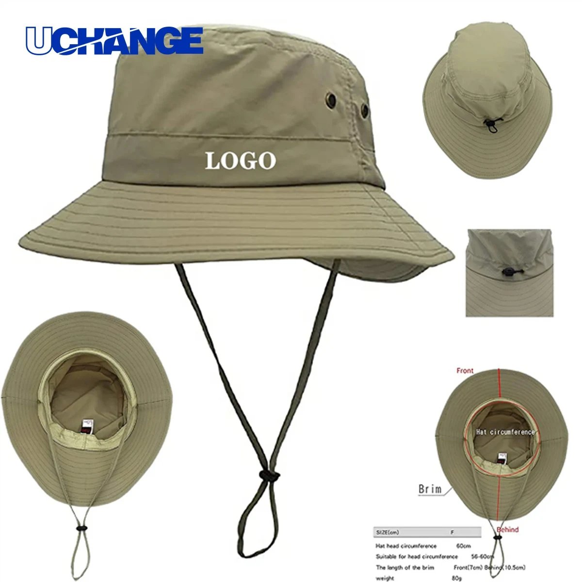 Fisherman Bucket Hat with String 1