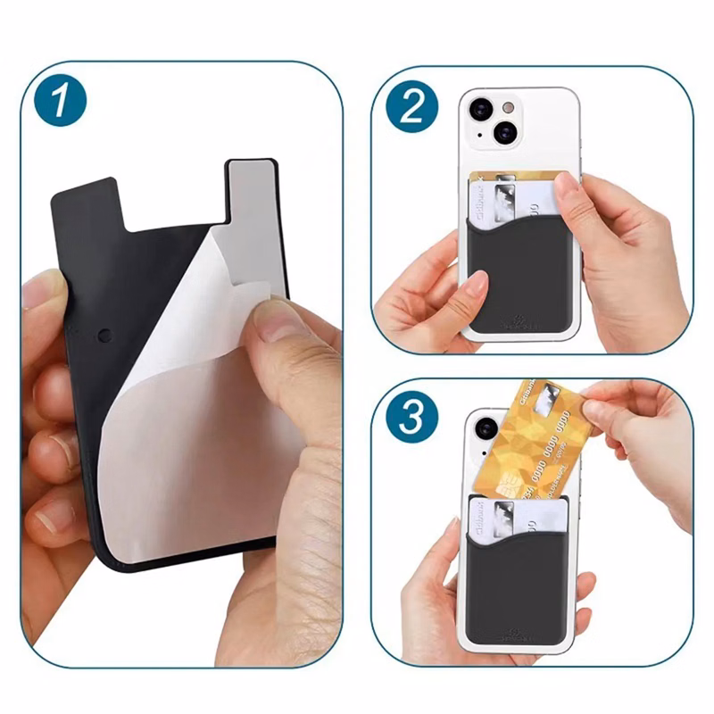 Pocket Silicone Cell Phone Wallet