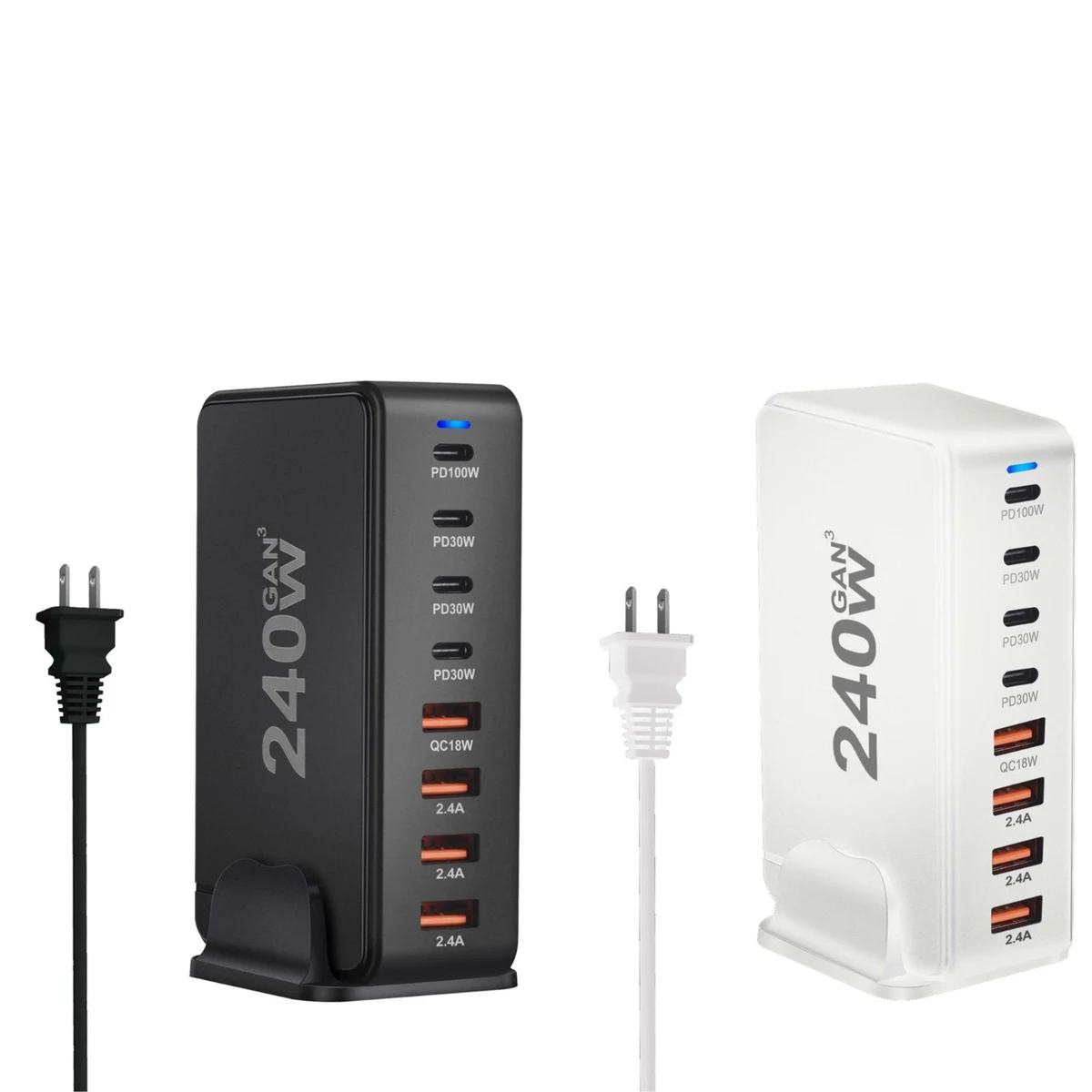8-Port USB Speed Charge Station - 240 W 1