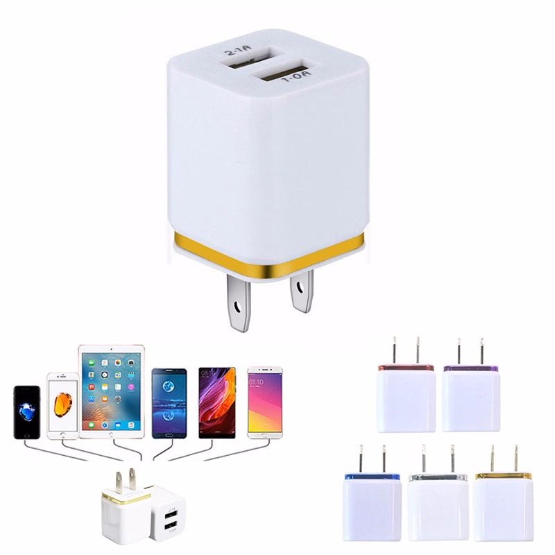 Dual Port USB Charger 2.1A & 1.0A