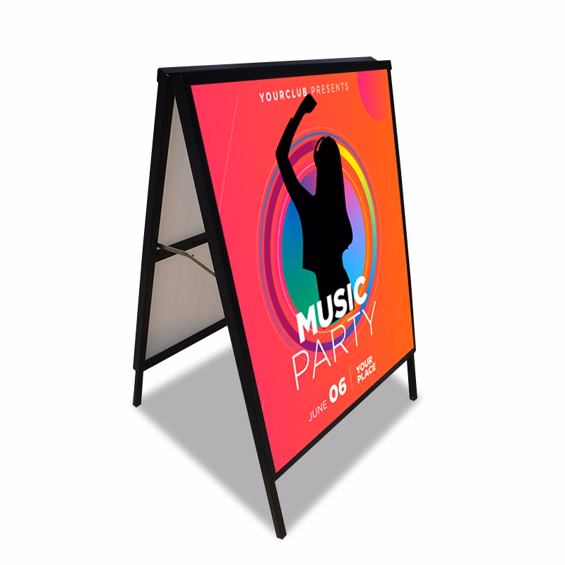 Top Loading A Frame sidewalk signs a frame banner