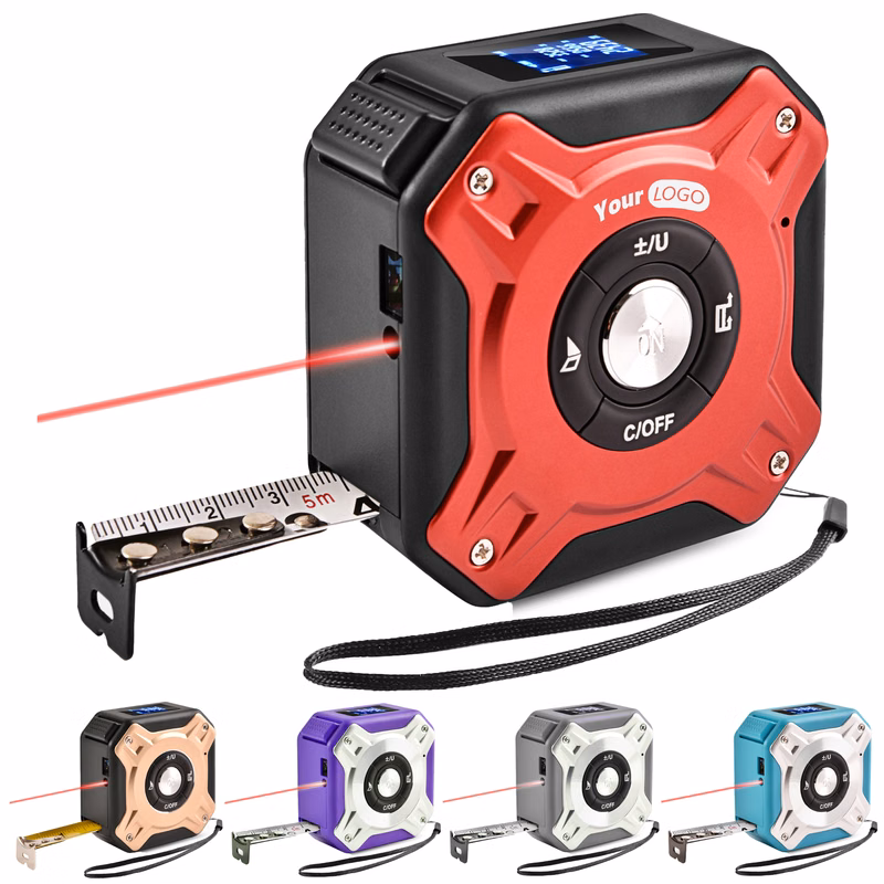 Aluminum Alloy Laser Tape Measure Rangefinder
