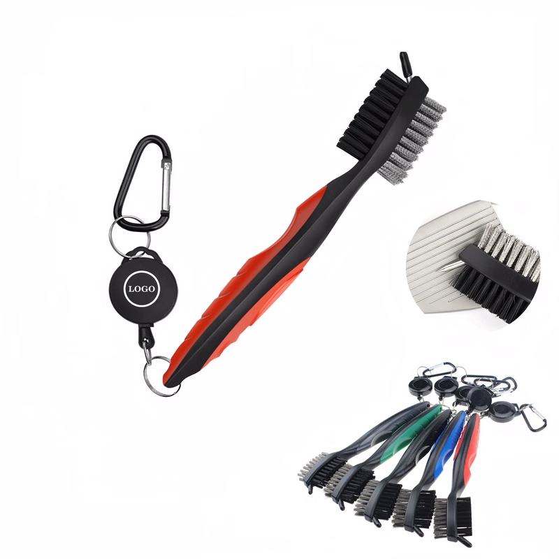 Golf Club Cleaning Brush Dual-Bristle