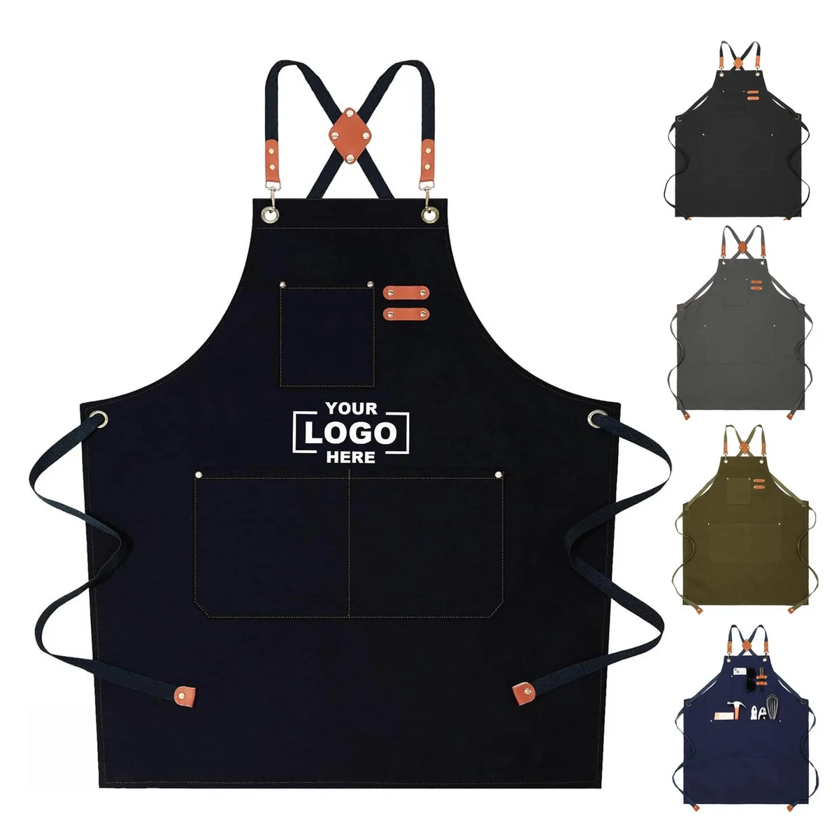 Chef Aprons for Women Men With Large Pockets 1