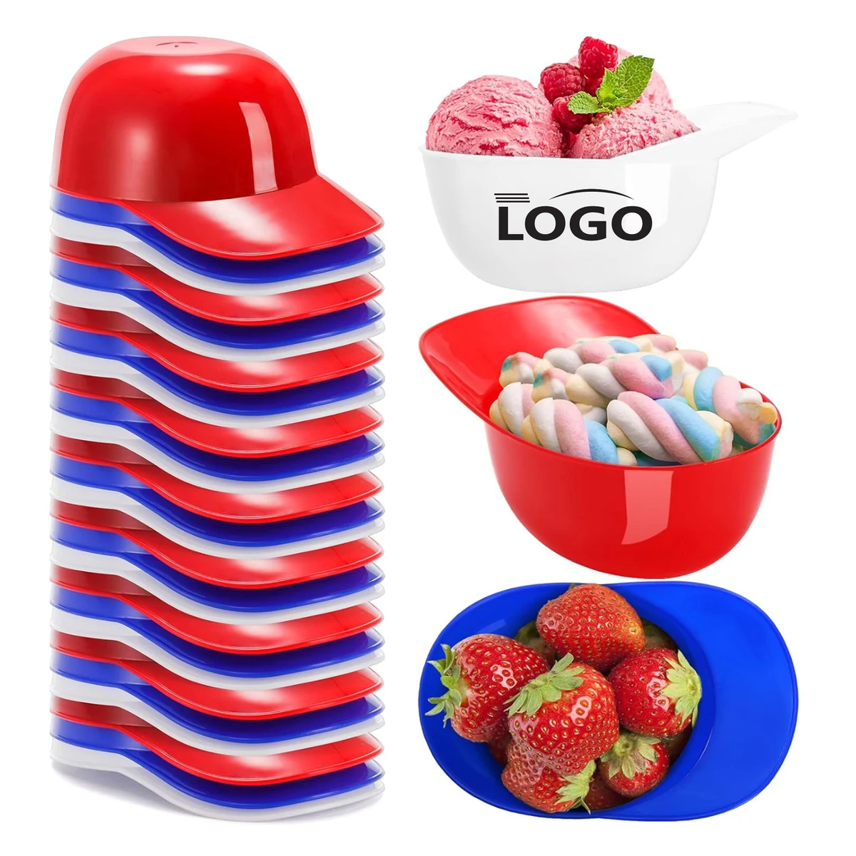 Mini Baseball Helmet Ice Cream Bowl 1