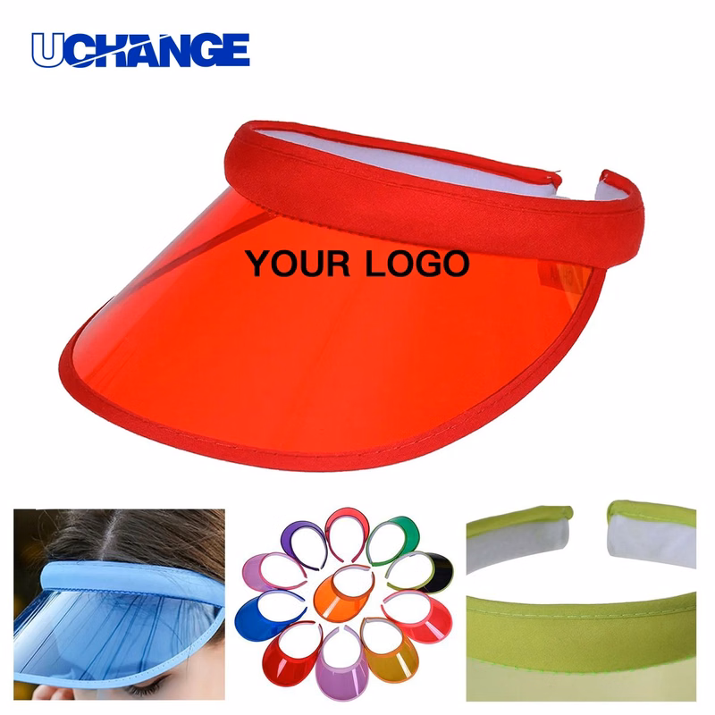 Clear PVC Visor Hat with Adjustable Fit