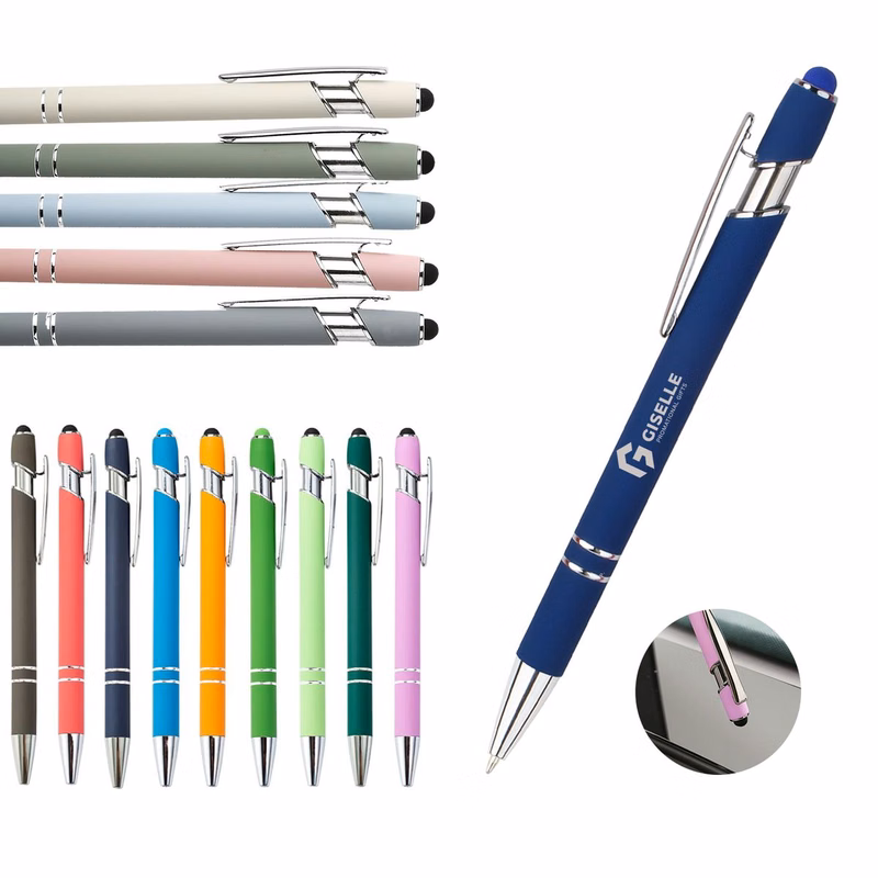 2-in-1 Customizable Aluminum Stylus Ballpoint Pens