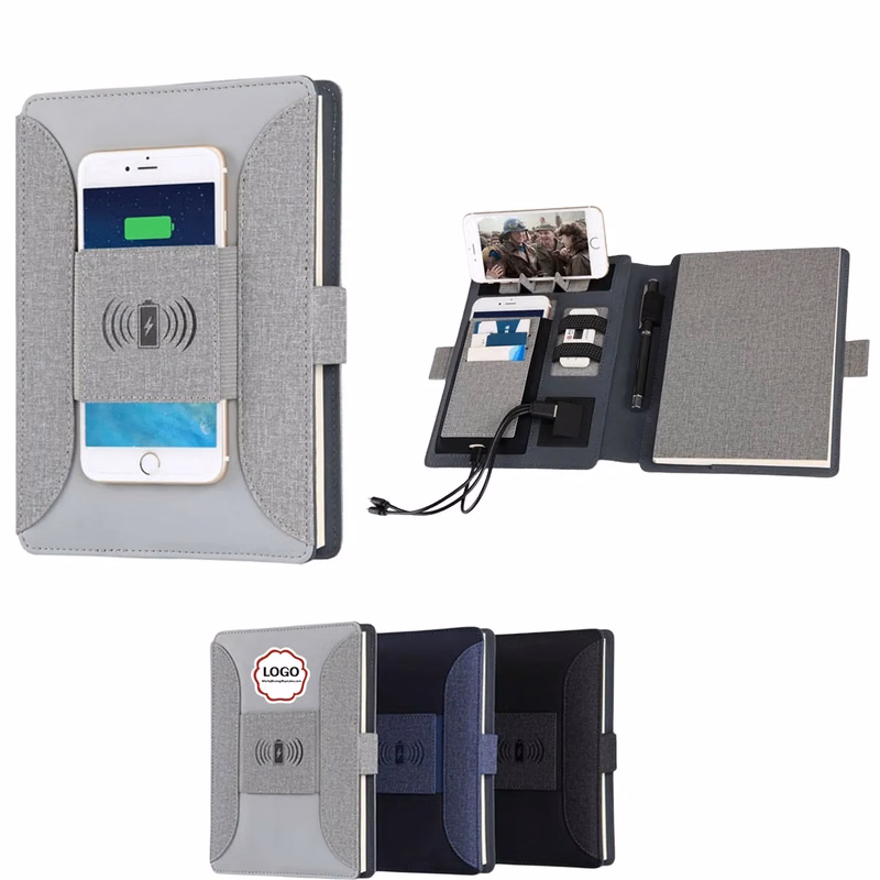 8000mAh Business Padfolio With Wireless Charge and USB