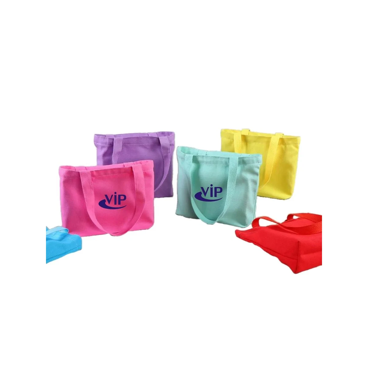 Colorful Cotton Tote Bag, custom tote bag with logo imprint 1