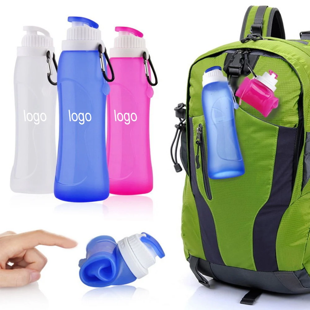 17 OZ Silicone Collapsible Water Bottle 1