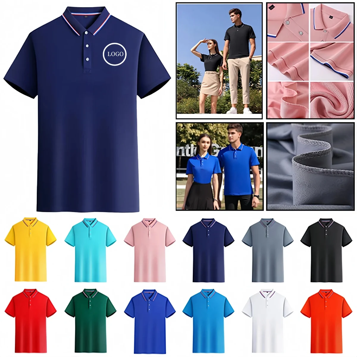 Men's Quick-Dry Polo Work Shirt (S-4XL) 1